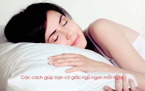 giấc ngủ ngon mỗi ngày